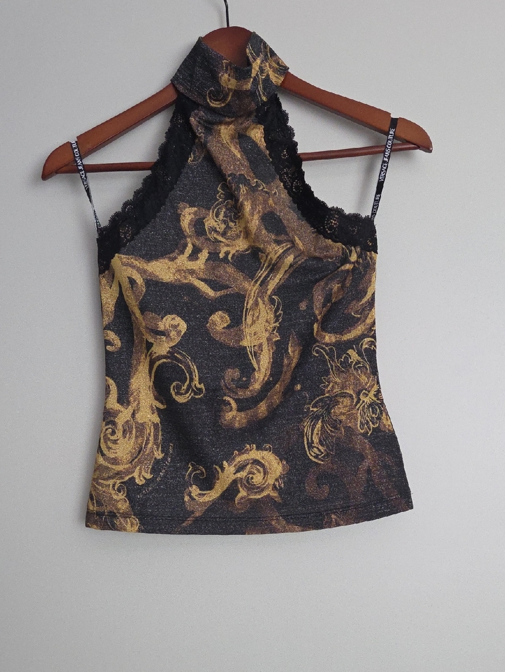 Versace Jeans Couture Barocco Halter Top